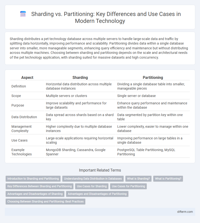 Sharding vs. Partitioning: Key Differences and Use Cases in Modern Technology