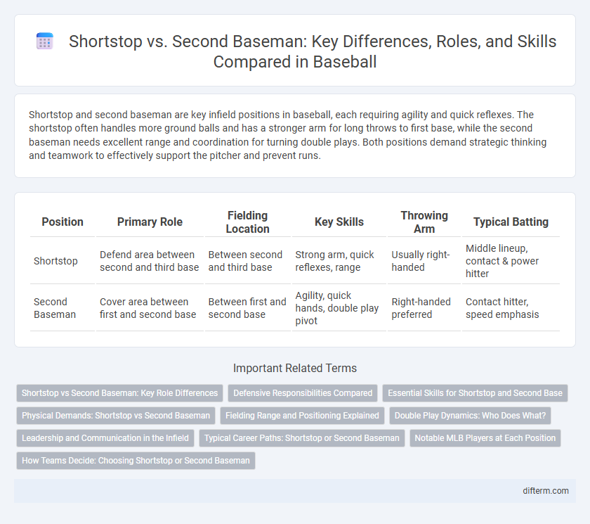 Shortstop vs. Second Baseman: Key Differences, Roles, and Skills Compared in Baseball