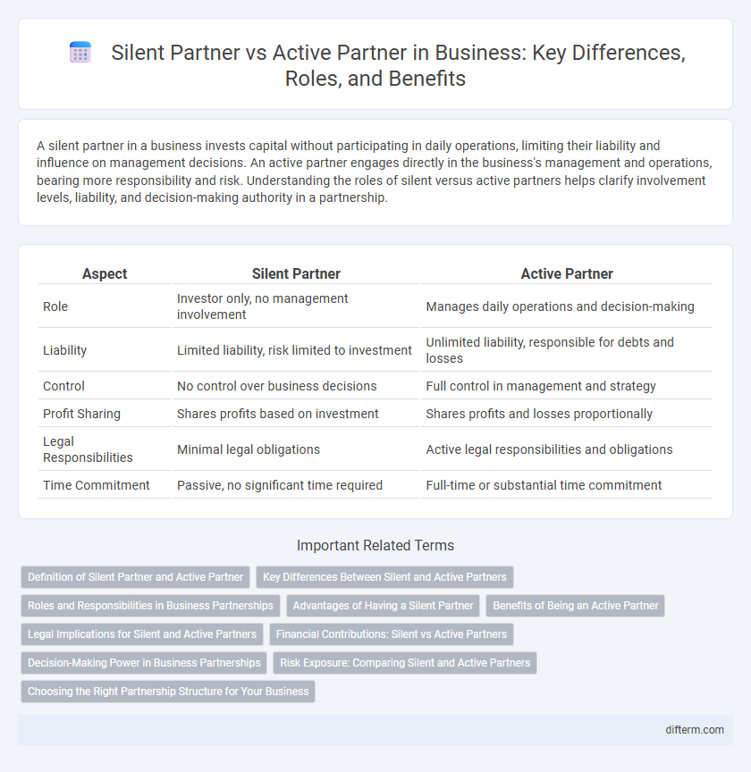 Silent Partner vs Active Partner in Business: Key Differences, Roles, and Benefits