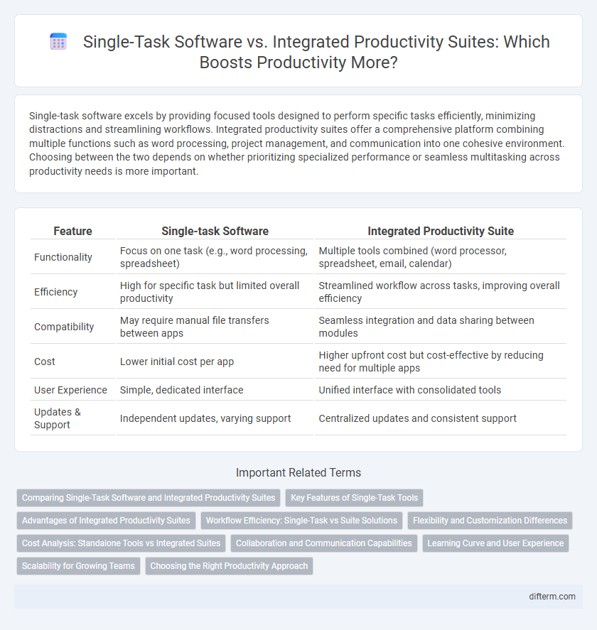 Single-Task Software vs. Integrated Productivity Suites: Which Boosts Productivity More?