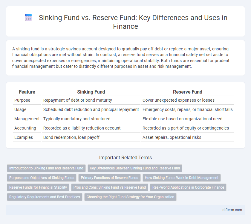 Sinking Fund vs. Reserve Fund: Key Differences and Uses in Finance