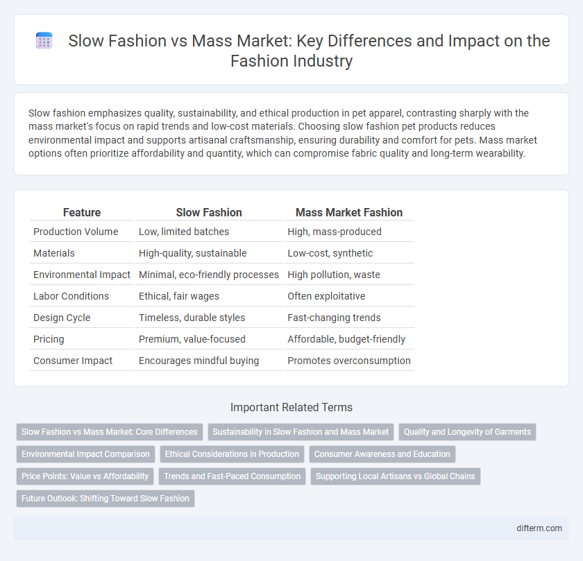 Slow Fashion vs Mass Market: Key Differences and Impact on the Fashion Industry