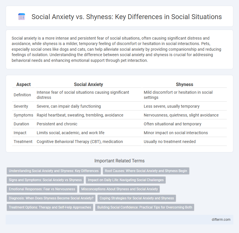 Social Anxiety vs. Shyness: Key Differences in Social Situations