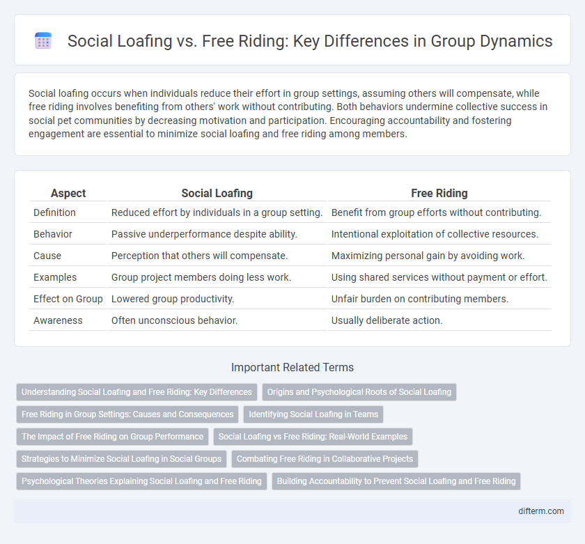 Social Loafing vs. Free Riding: Key Differences in Group Dynamics