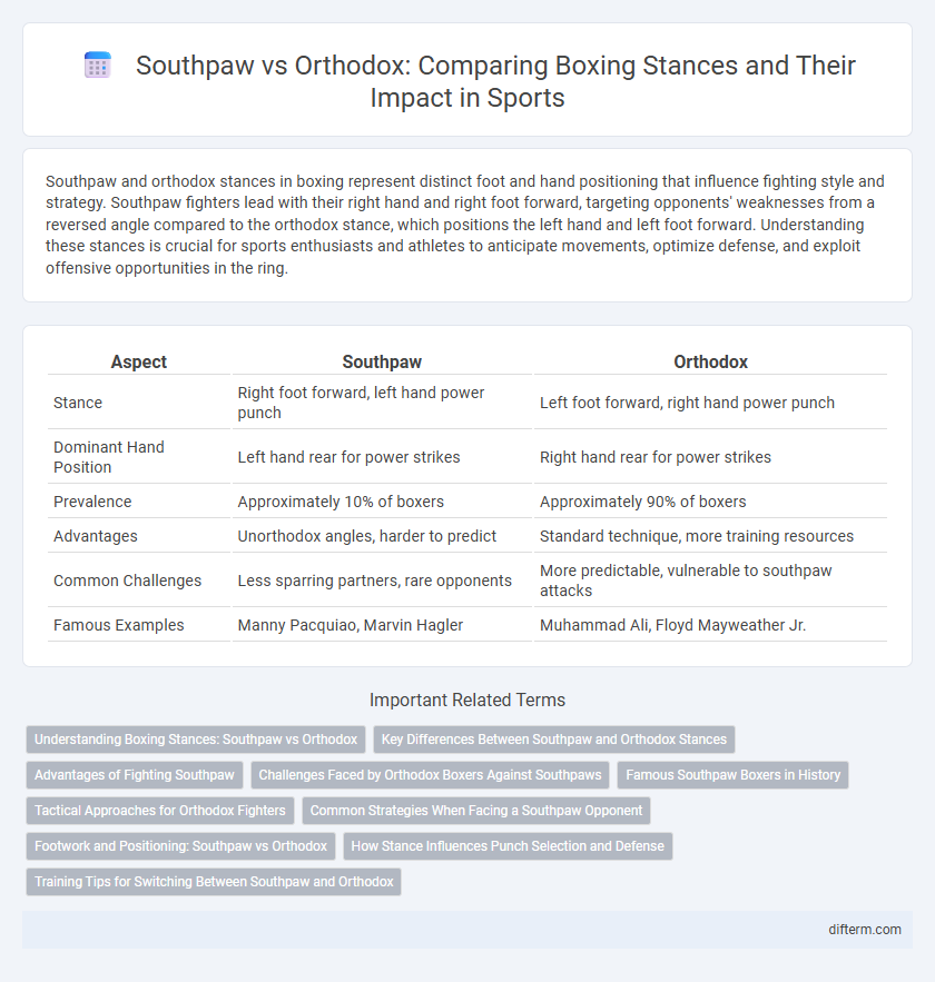 Southpaw vs Orthodox: Comparing Boxing Stances and Their Impact in Sports