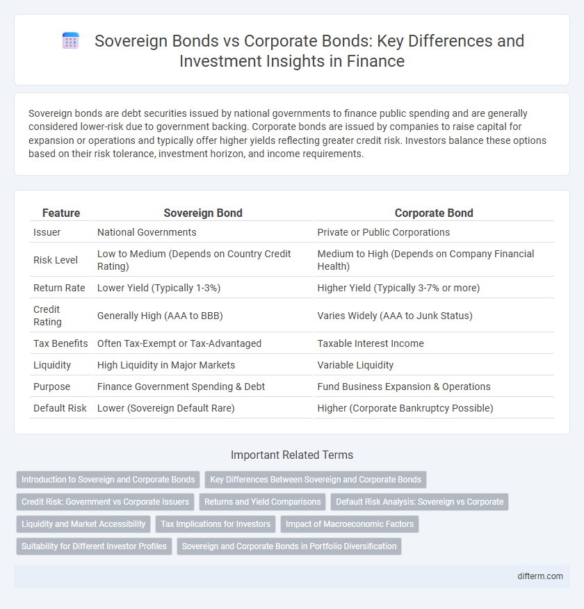 Sovereign Bonds vs Corporate Bonds: Key Differences and Investment Insights in Finance