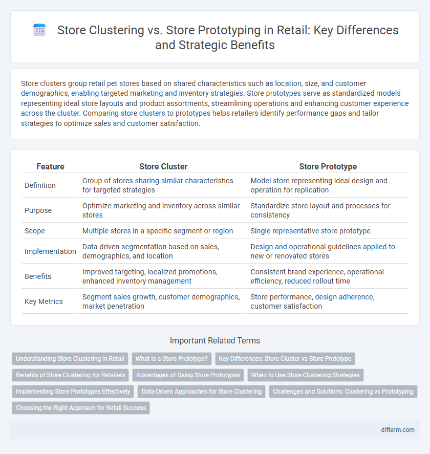 Store Clustering vs. Store Prototyping in Retail: Key Differences and Strategic Benefits