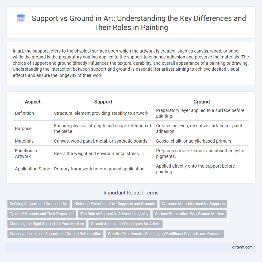Support vs Ground in Art: Understanding the Key Differences and Their Roles in Painting