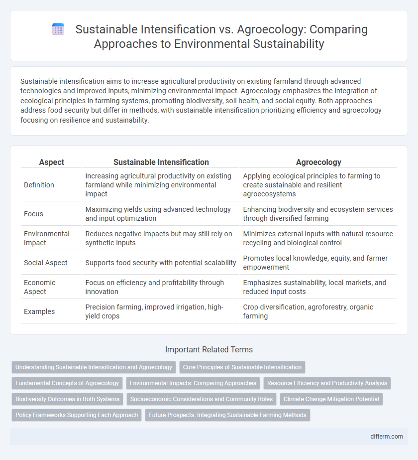 Sustainable Intensification vs. Agroecology: Comparing Approaches to Environmental Sustainability