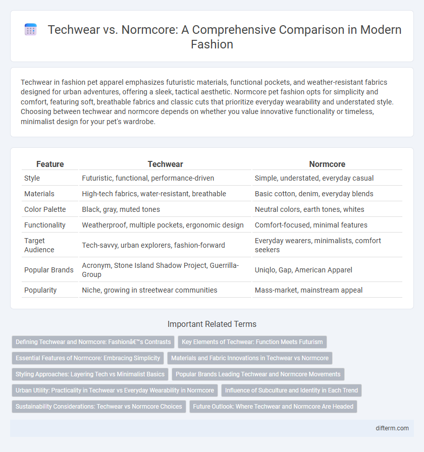 Techwear vs. Normcore: A Comprehensive Comparison in Modern Fashion