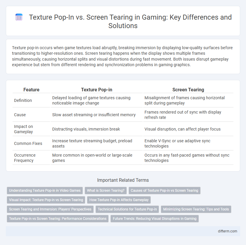 Texture Pop-In vs. Screen Tearing in Gaming: Key Differences and Solutions