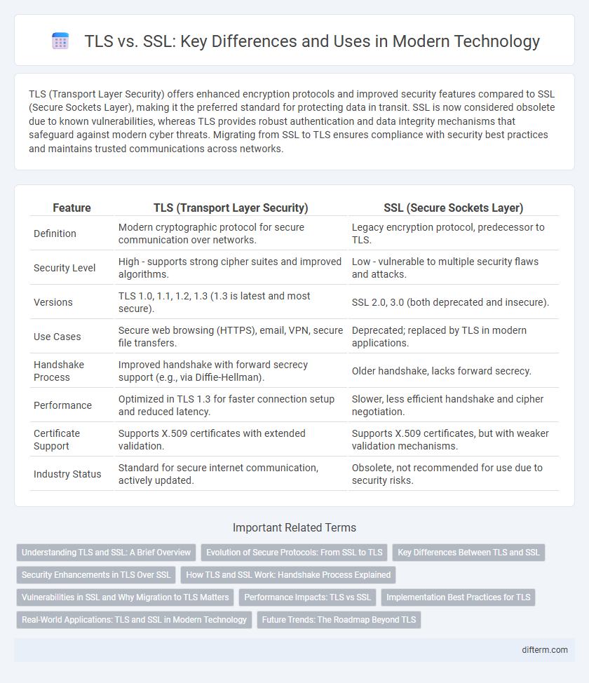 TLS vs. SSL: Key Differences and Uses in Modern Technology