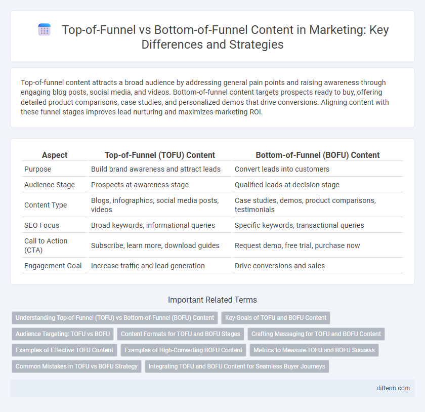 Top-of-Funnel vs Bottom-of-Funnel Content in Marketing: Key Differences and Strategies