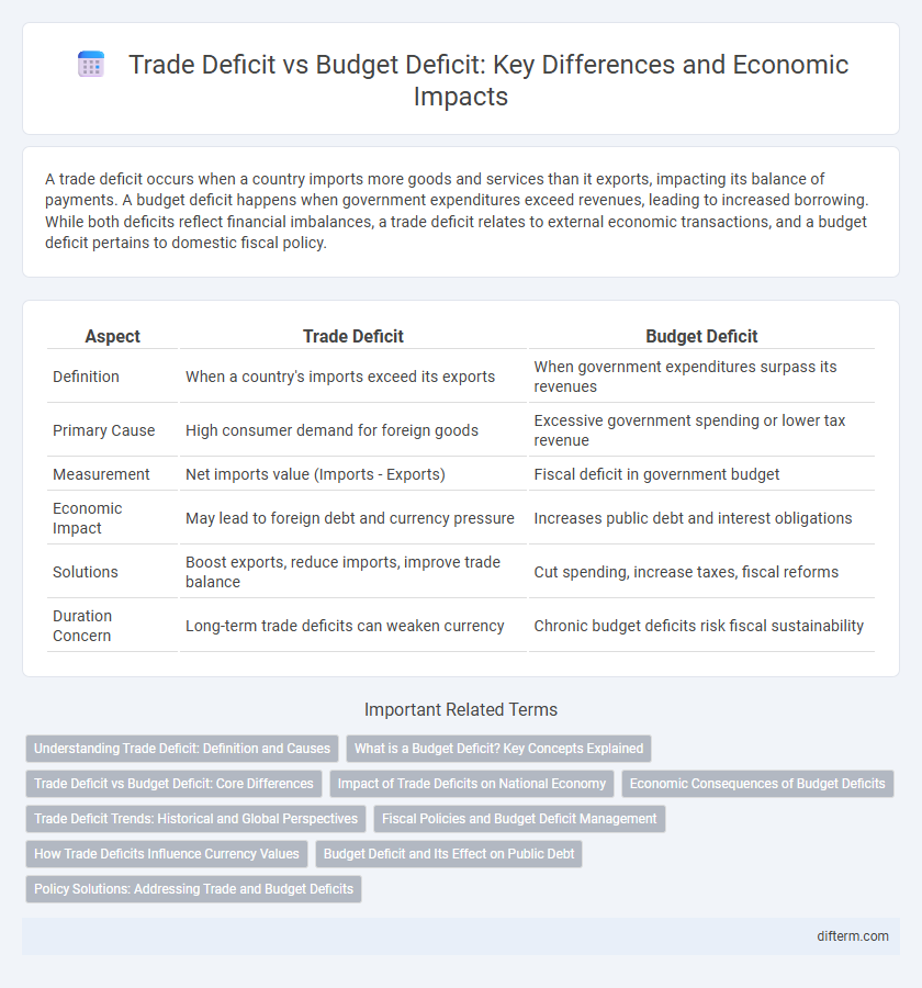 Trade Deficit vs Budget Deficit: Key Differences and Economic Impacts