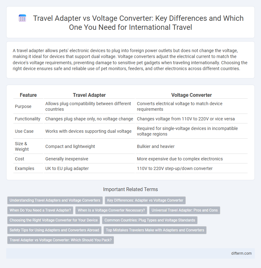 Travel Adapter vs Voltage Converter: Key Differences and Which One You Need for International Travel