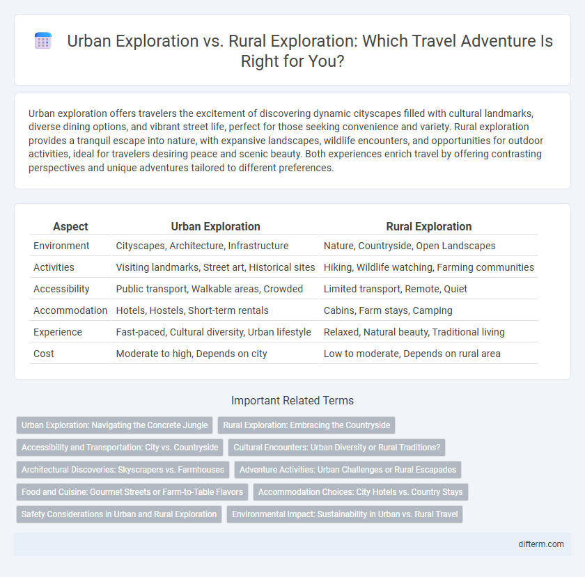 Urban Exploration vs. Rural Exploration: Which Travel Adventure Is Right for You?