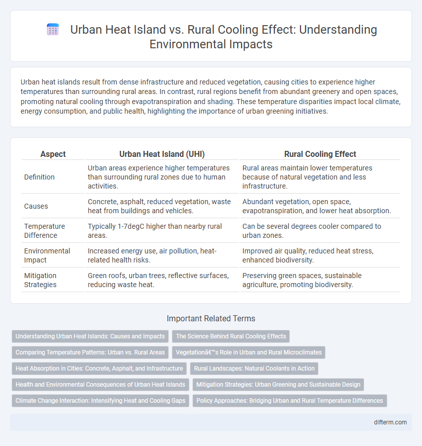 Urban Heat Island vs. Rural Cooling Effect: Understanding Environmental Impacts