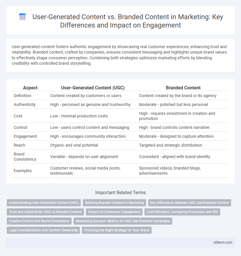 User-Generated Content vs. Branded Content in Marketing: Key Differences and Impact on Engagement