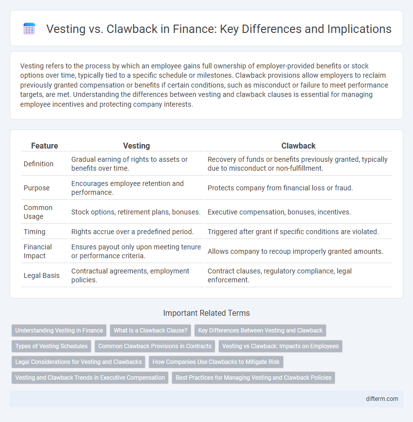 Vesting vs. Clawback in Finance: Key Differences and Implications