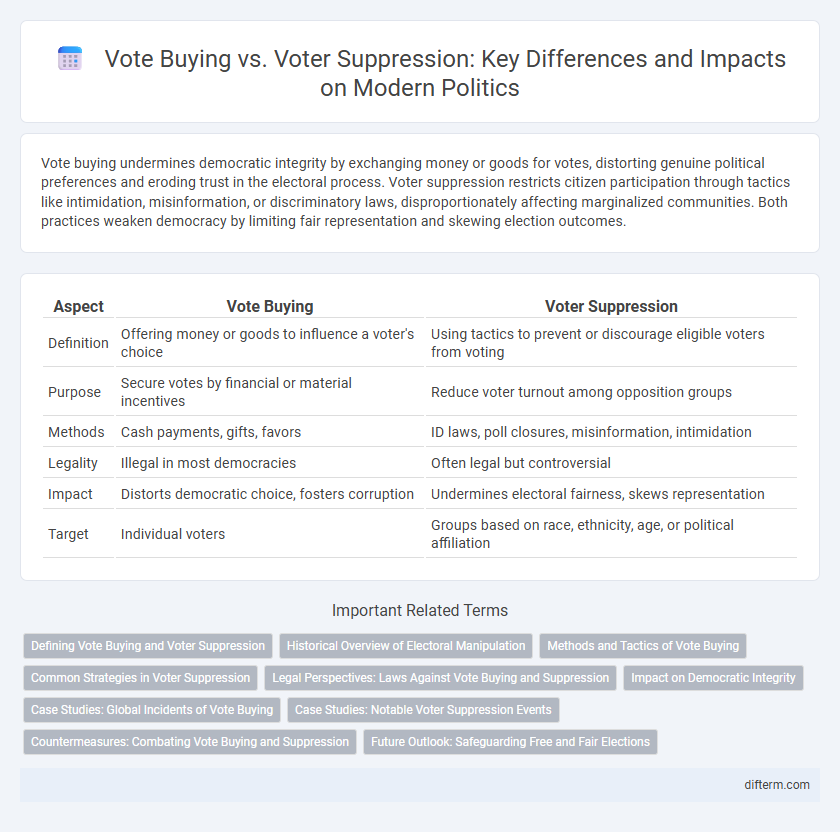Vote Buying vs. Voter Suppression: Key Differences and Impacts on Modern Politics