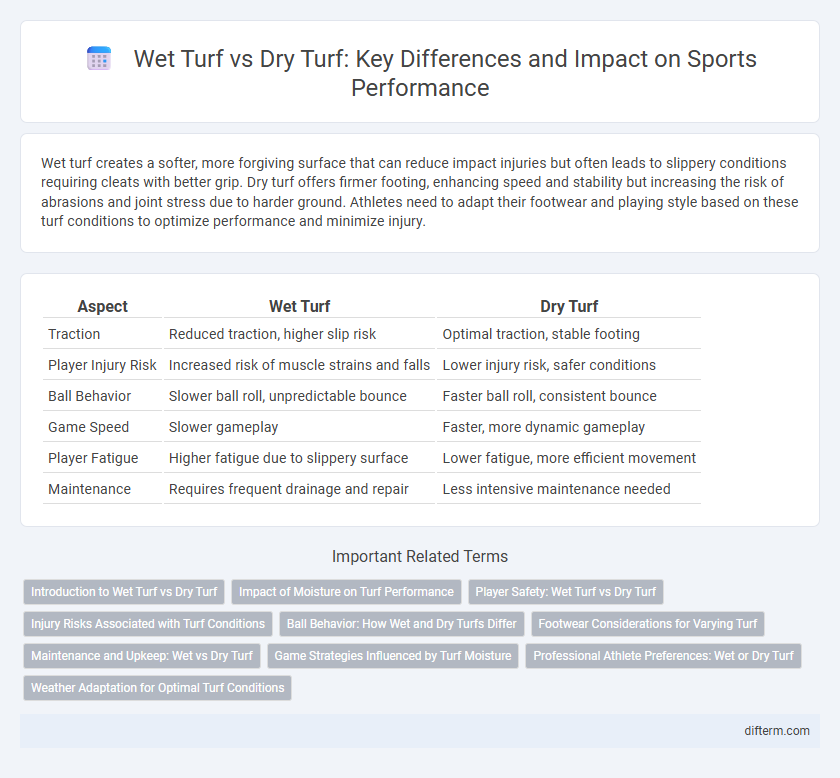 Wet Turf vs Dry Turf: Key Differences and Impact on Sports Performance
