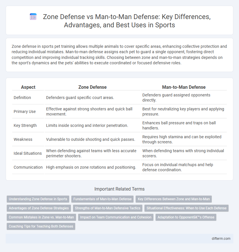 Zone Defense vs Man-to-Man Defense: Key Differences, Advantages, and Best Uses in Sports