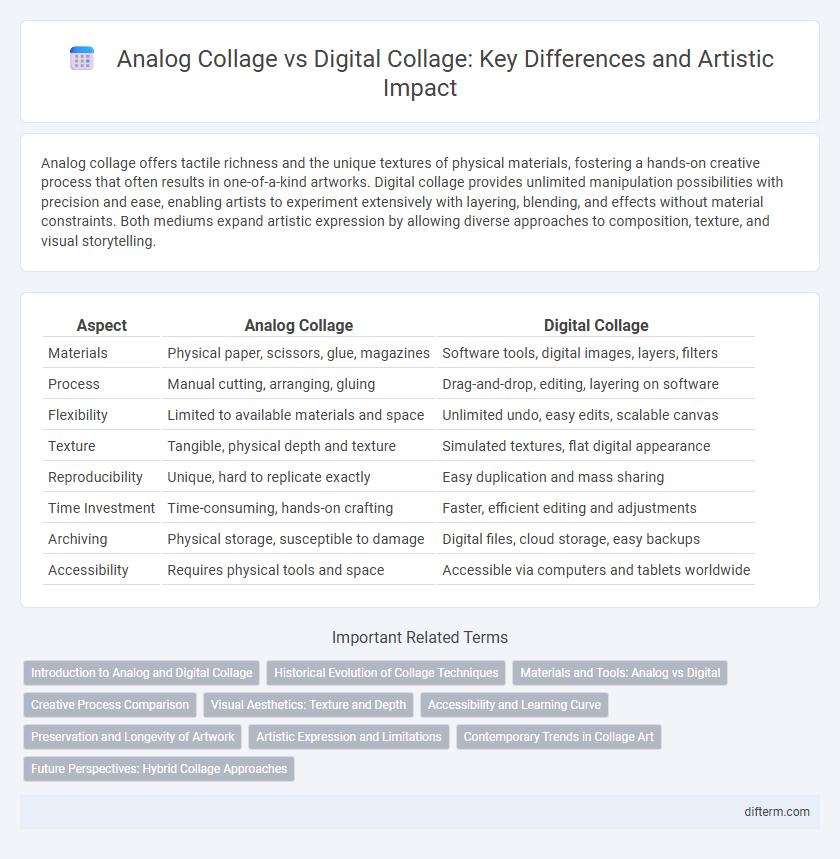 Analog Collage vs Digital Collage: Key Differences and Artistic Impact