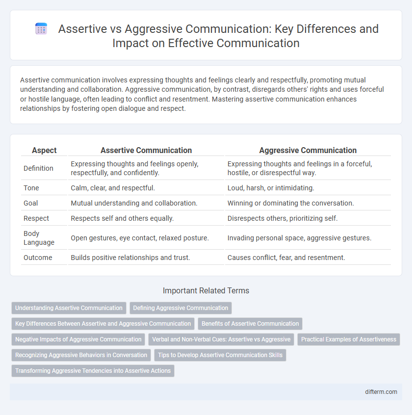 Assertive vs Aggressive Communication: Key Differences and Impact on Effective Communication