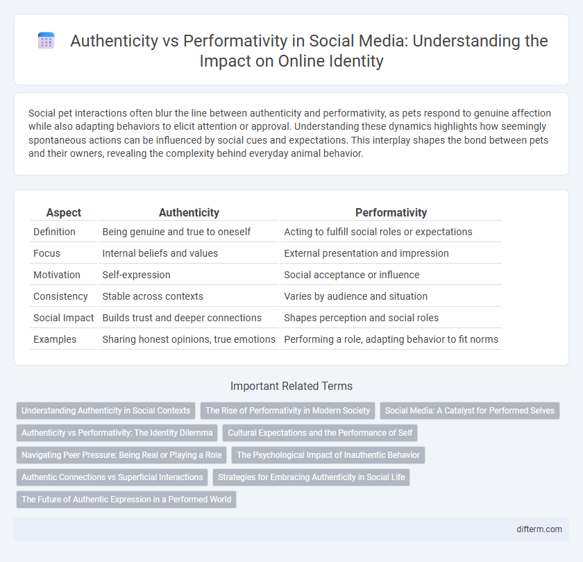 Authenticity vs Performativity in Social Media: Understanding the Impact on Online Identity