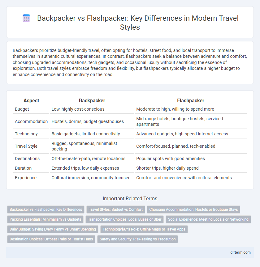 Backpacker vs Flashpacker: Key Differences in Modern Travel Styles