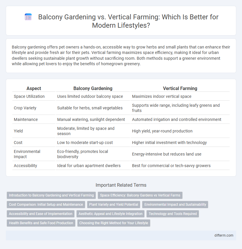 Balcony Gardening vs. Vertical Farming: Which Is Better for Modern Lifestyles?