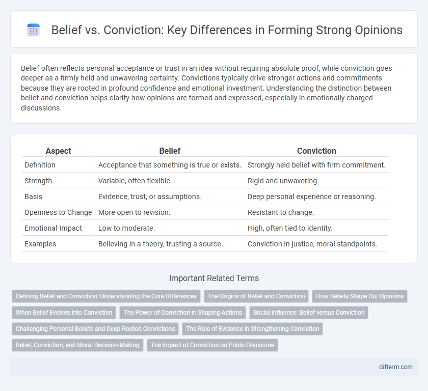 Belief vs. Conviction: Key Differences in Forming Strong Opinions