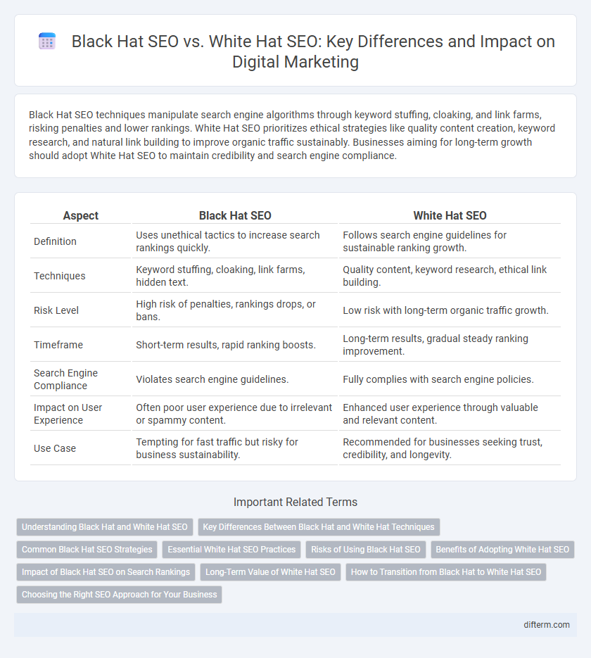 Black Hat SEO vs. White Hat SEO: Key Differences and Impact on Digital Marketing