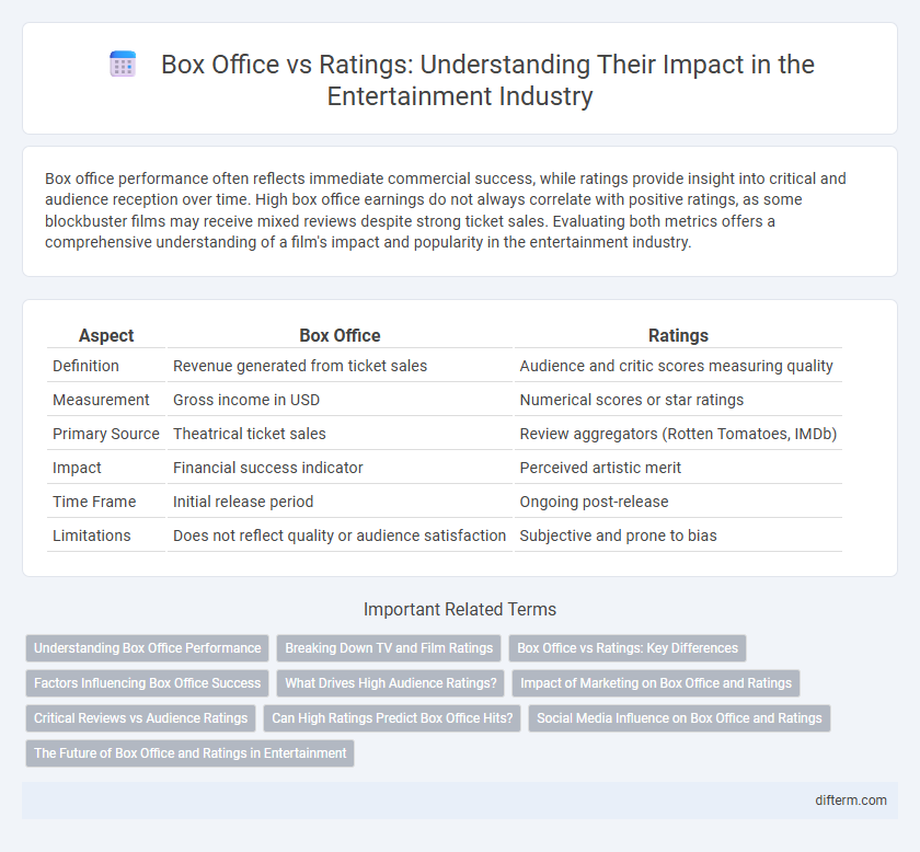 Box Office vs Ratings: Understanding Their Impact in the Entertainment Industry