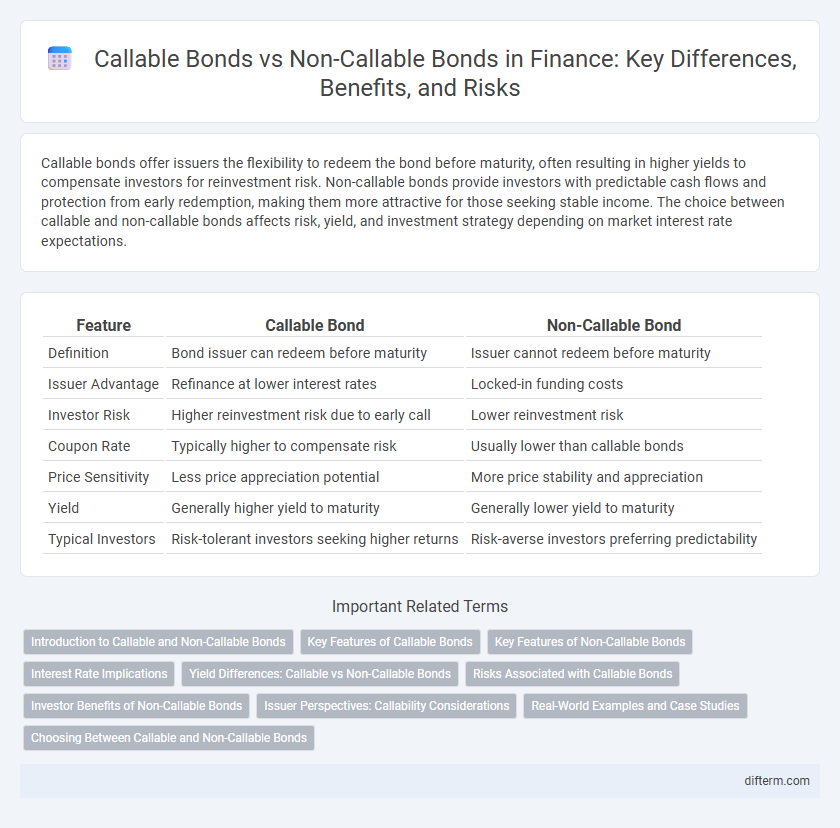 Callable Bonds vs Non-Callable Bonds in Finance: Key Differences, Benefits, and Risks