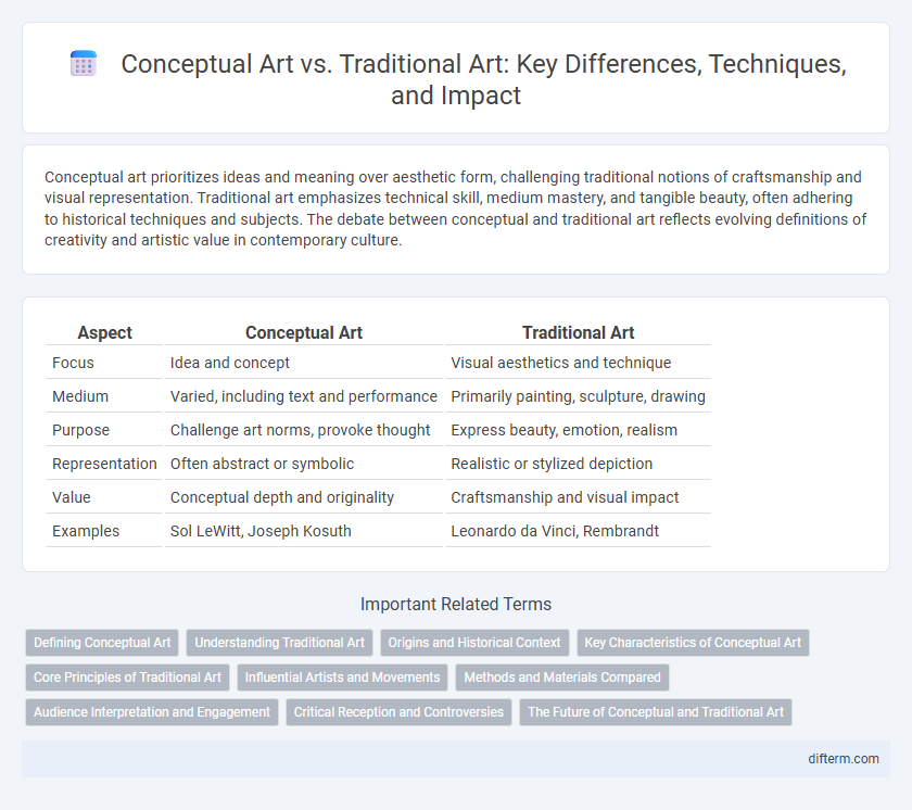 Conceptual Art vs. Traditional Art: Key Differences, Techniques, and Impact