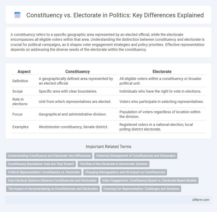 Constituency vs. Electorate in Politics: Key Differences Explained