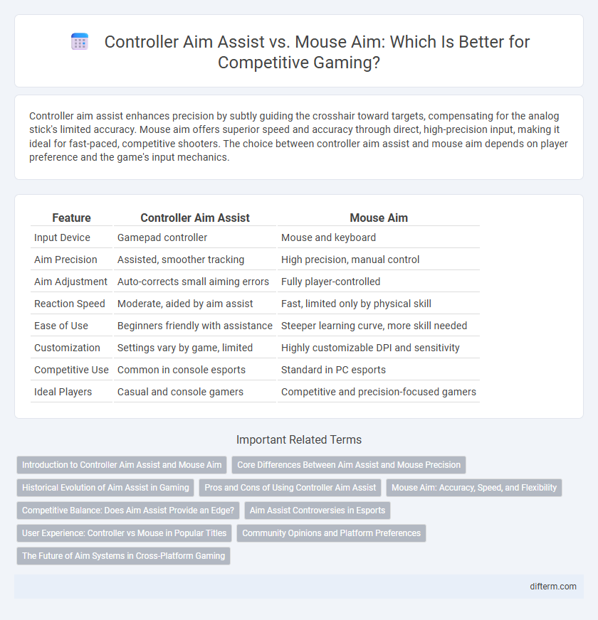 Controller Aim Assist vs. Mouse Aim: Which Is Better for Competitive Gaming?