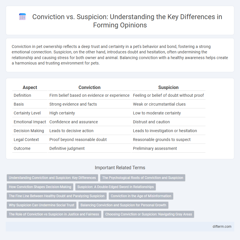 Conviction vs. Suspicion: Understanding the Key Differences in Forming Opinions