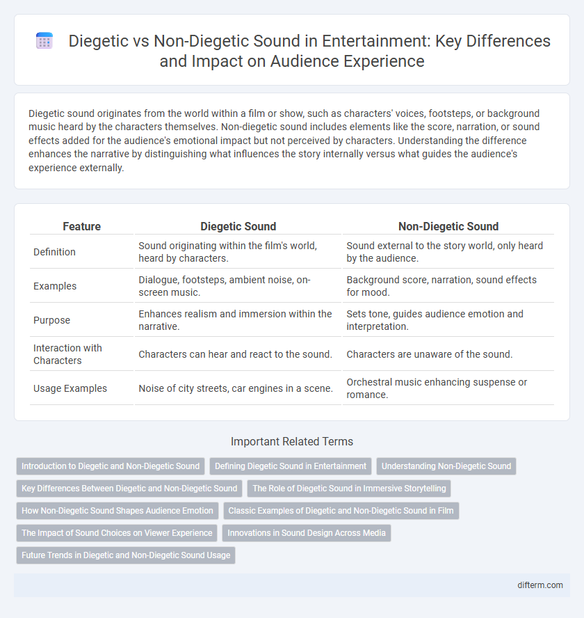 Diegetic vs Non-Diegetic Sound in Entertainment: Key Differences and Impact on Audience Experience