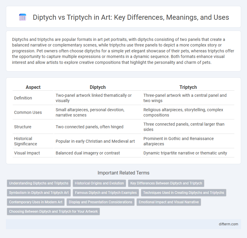 Diptych vs Triptych in Art: Key Differences, Meanings, and Uses