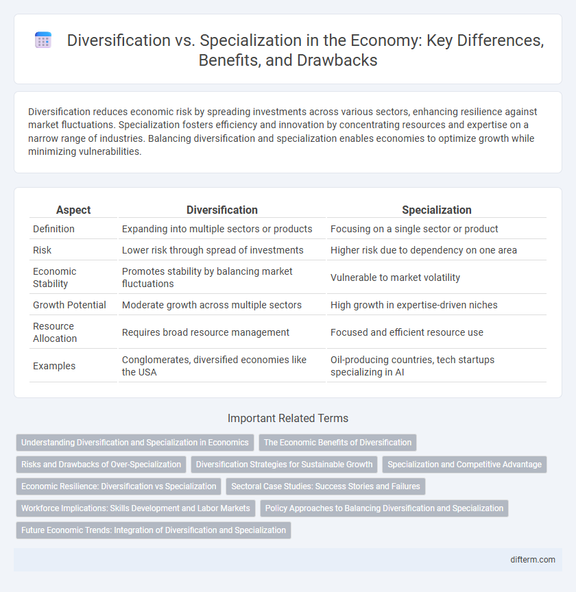 Diversification vs. Specialization in the Economy: Key Differences, Benefits, and Drawbacks