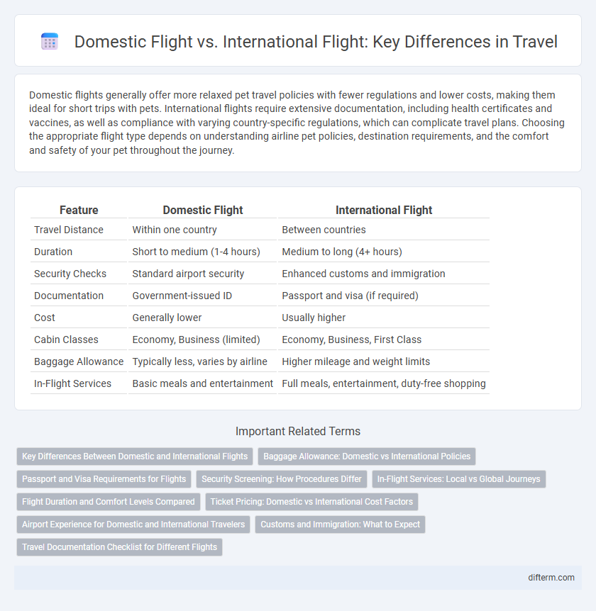 Domestic Flight vs. International Flight: Key Differences in Travel