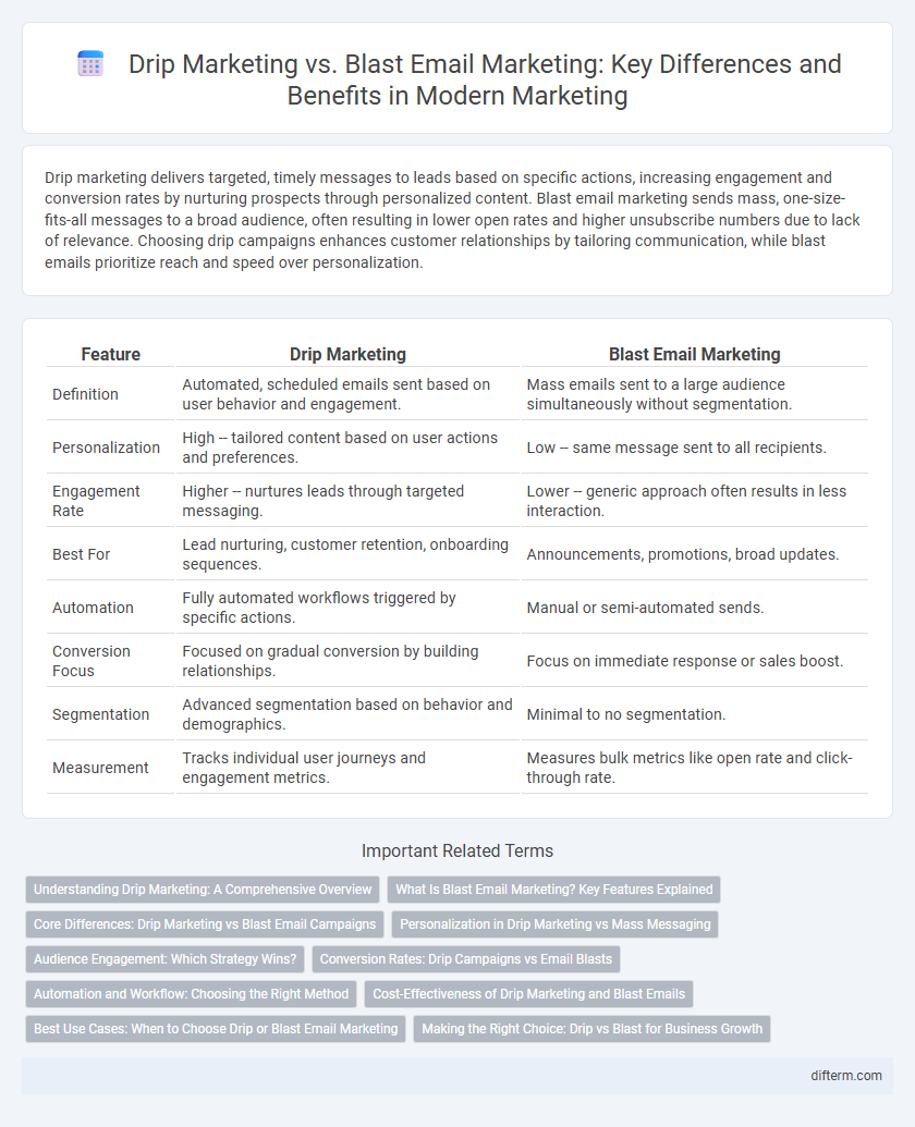 Drip Marketing vs. Blast Email Marketing: Key Differences and Benefits in Modern Marketing