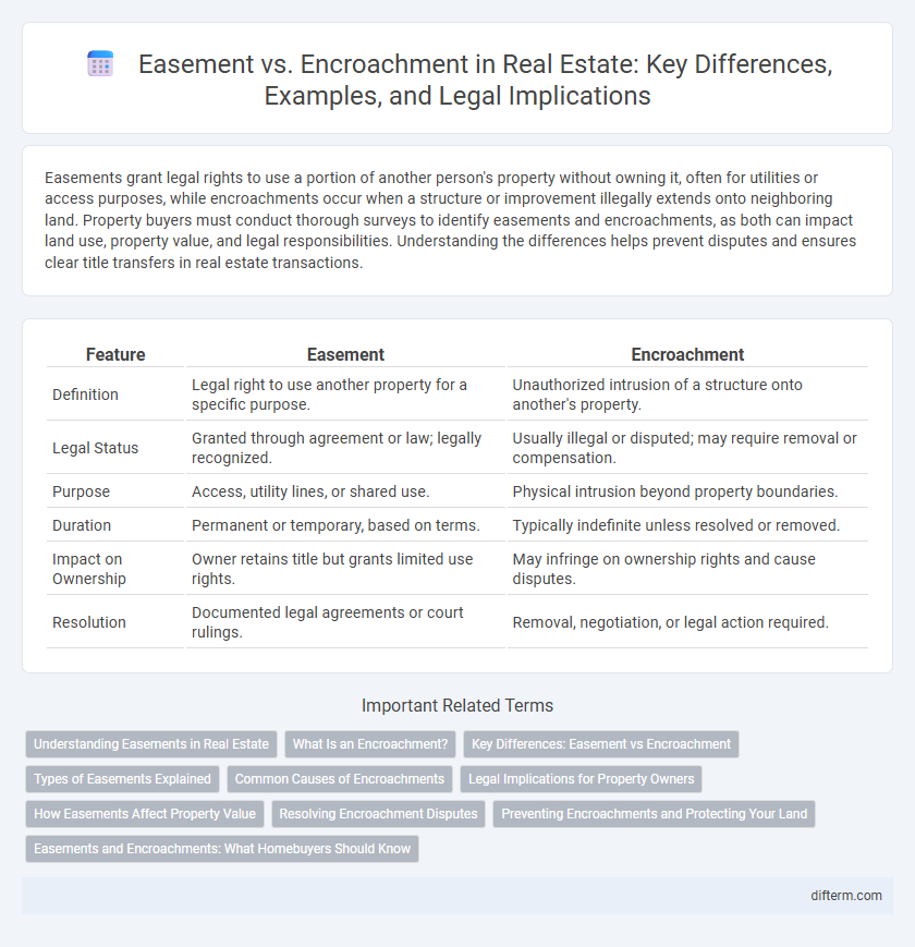 Easement vs. Encroachment in Real Estate: Key Differences, Examples, and Legal Implications