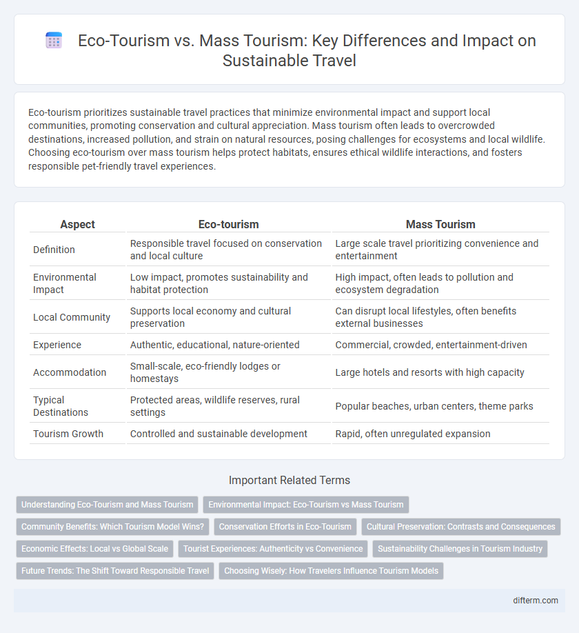 Eco-Tourism vs. Mass Tourism: Key Differences and Impact on Sustainable Travel