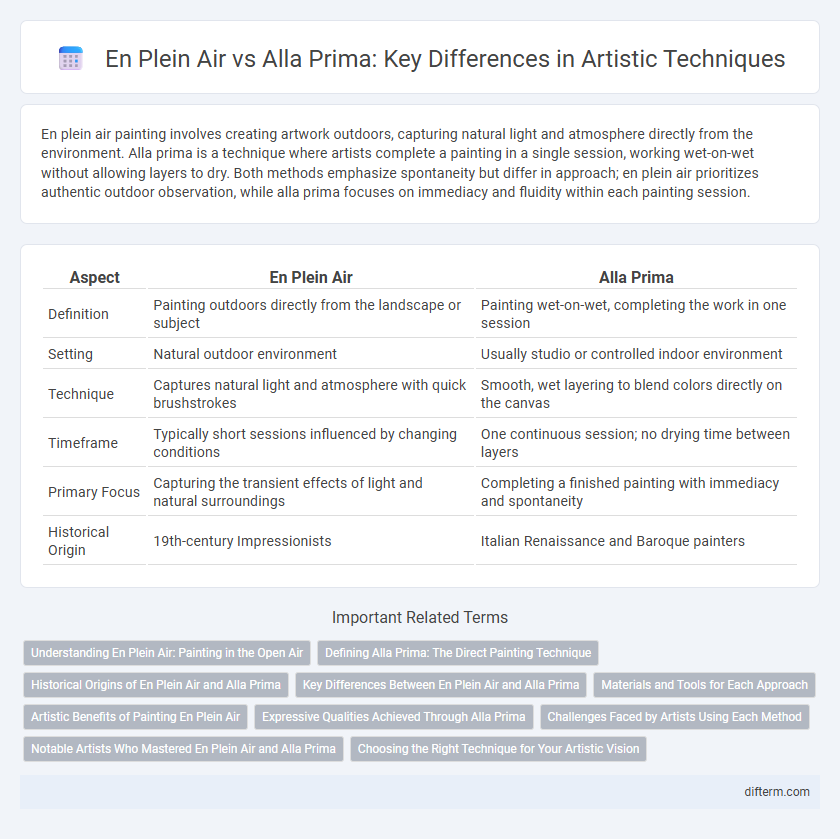 En Plein Air vs Alla Prima: Key Differences in Artistic Techniques