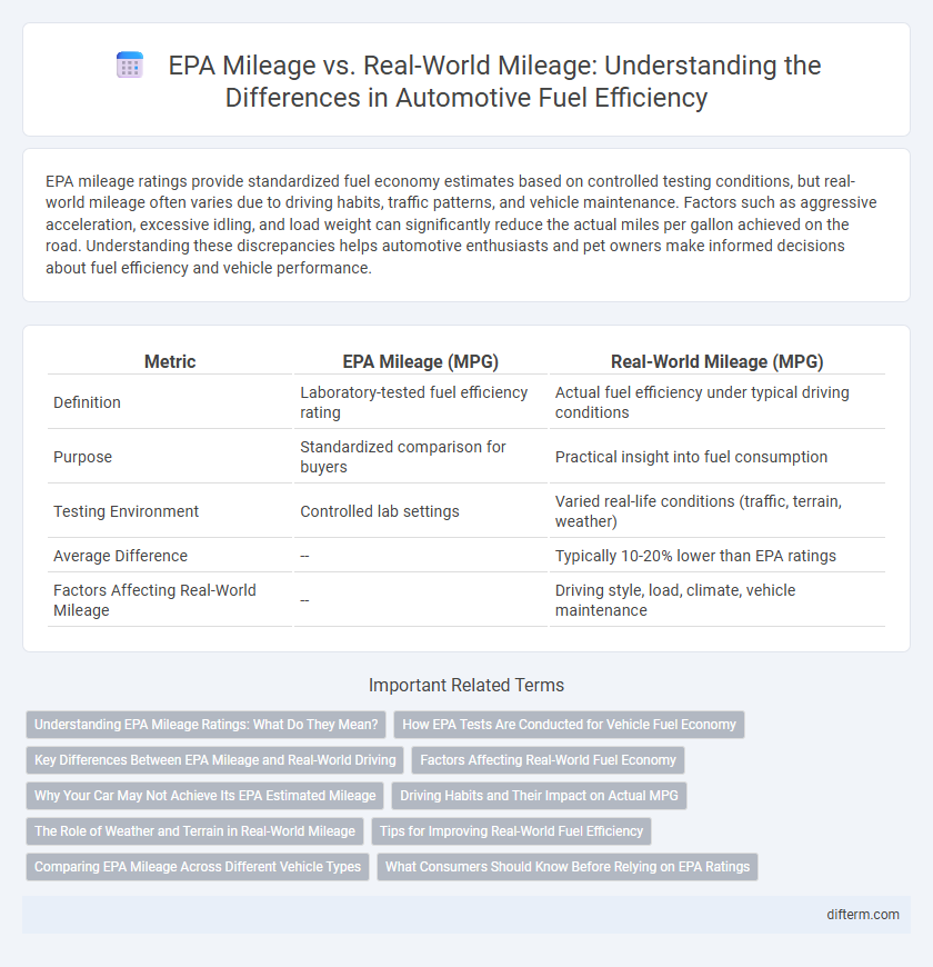EPA Mileage vs. Real-World Mileage: Understanding the Differences in Automotive Fuel Efficiency