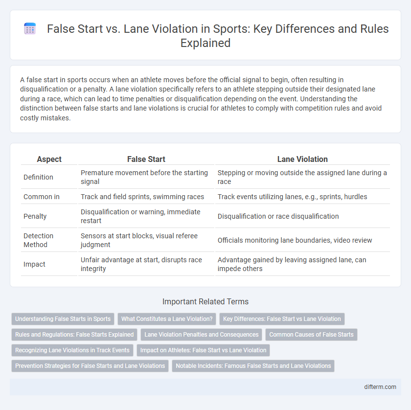 False Start vs. Lane Violation in Sports: Key Differences and Rules Explained