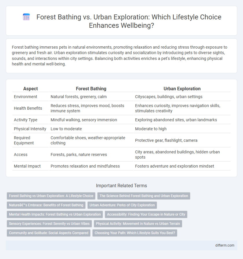 Forest Bathing vs. Urban Exploration: Which Lifestyle Choice Enhances Wellbeing?